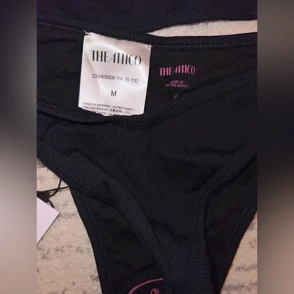 The Attico Black Bikini Size Medium - Picture 6 of 11